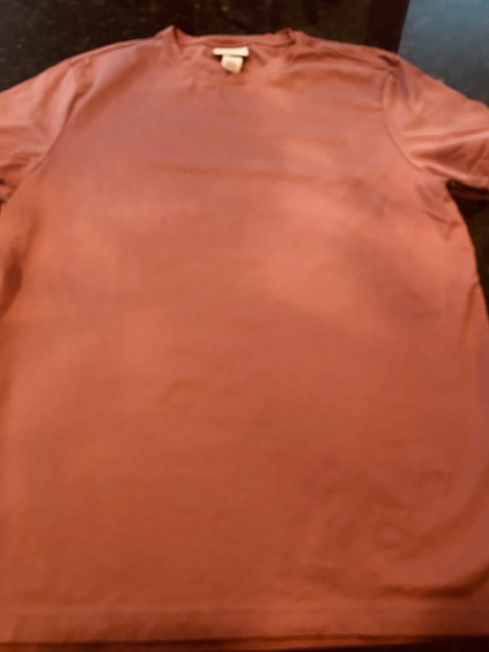 H & M Classic Crewneck T-Shirt in Coral